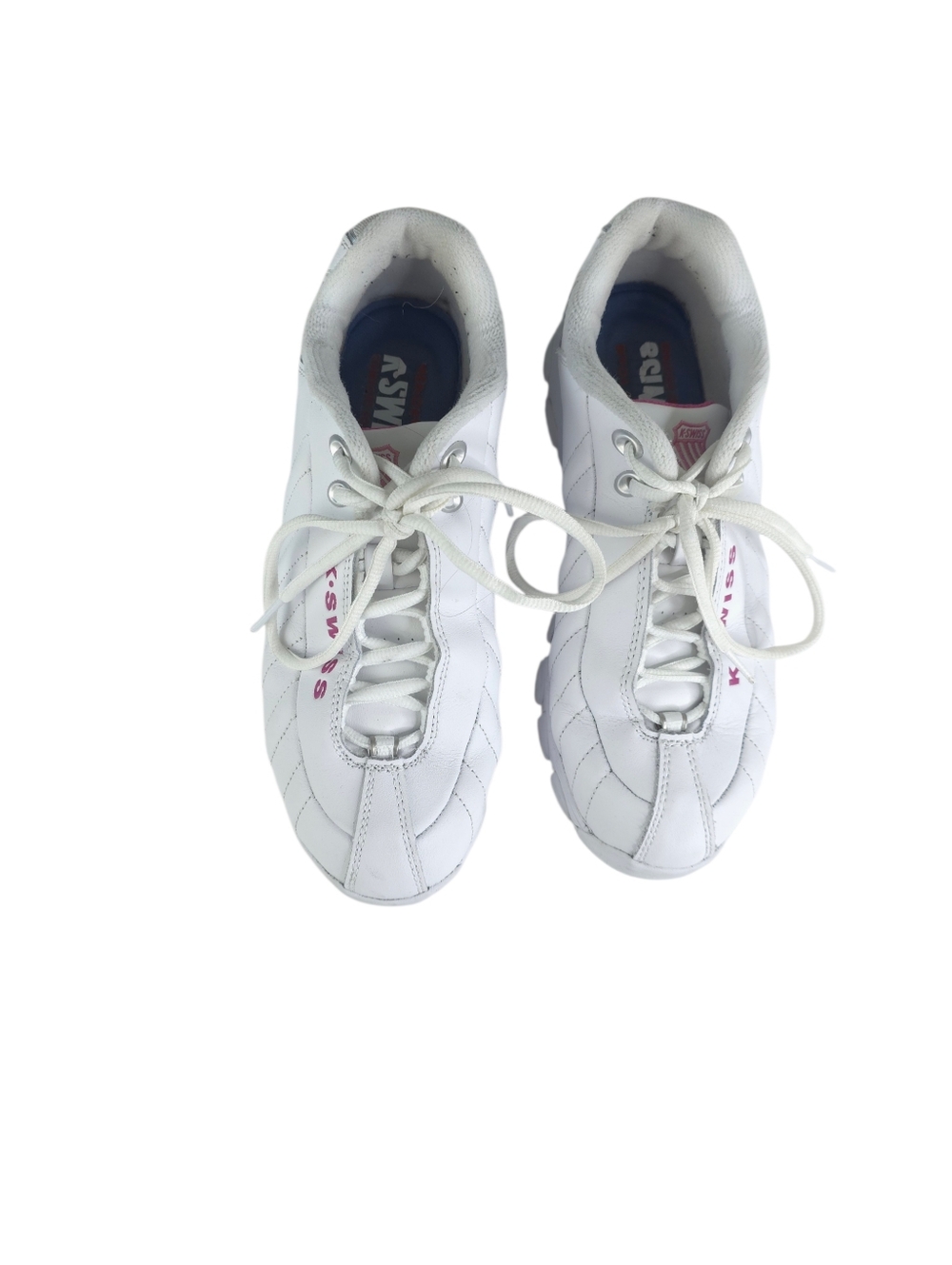 K-Swiss ST329 CMF White And Pink Tennis Shoe Size 9 wide - Picture 4 of 8